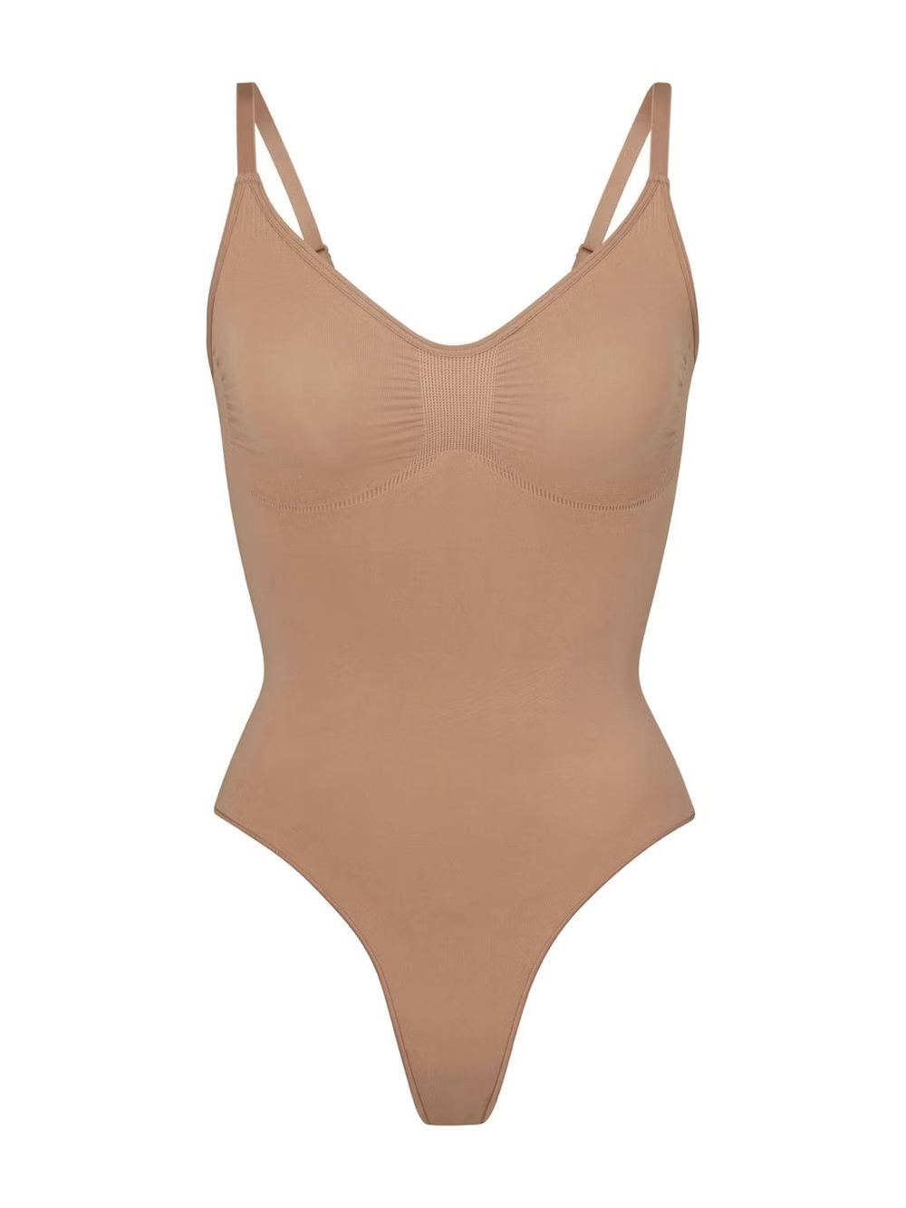 SKIMS Sculpting Thong Bodysuit in Sienna